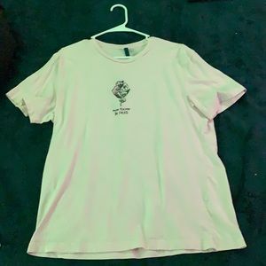 Pink flower tee